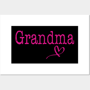 Grandma heart love grandma gift Posters and Art